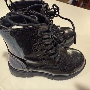 Dream Pairs Black Sparkle Kids Boots